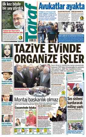 Taraf Gazetesi 3 Nisan 2015 kapağı