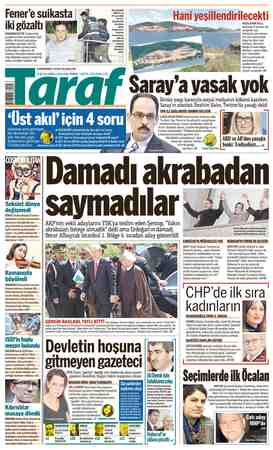 Taraf Gazetesi 8 Nisan 2015 kapağı