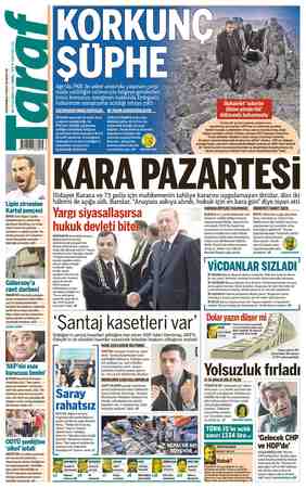 Taraf Gazetesi 28 Nisan 2015 kapağı