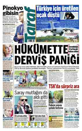 Taraf Gazetesi 10 Mayıs 2015 kapağı