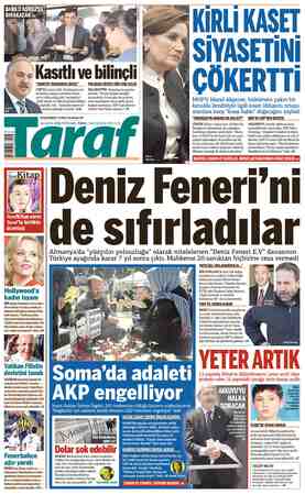 Taraf Gazetesi 14 Mayıs 2015 kapağı
