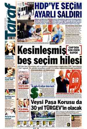 Taraf Gazetesi 19 Mayıs 2015 kapağı