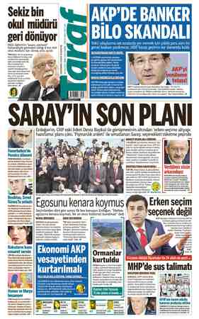 Taraf Gazetesi 12 Haziran 2015 kapağı