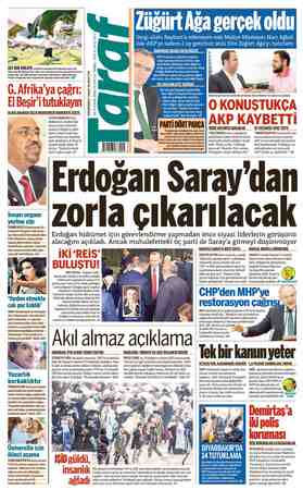 Taraf Gazetesi 15 Haziran 2015 kapağı