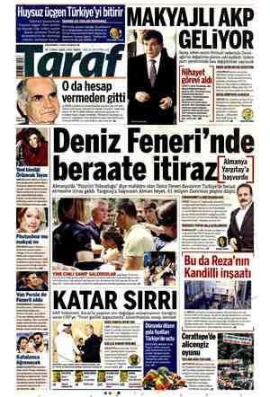 Taraf Gazetesi 10 Temmuz 2015 kapağı