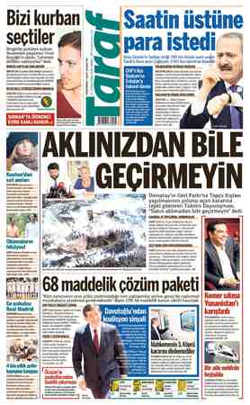Taraf Gazetesi 17 Temmuz 2015 kapağı