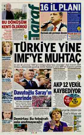 Taraf Gazetesi 5 Ekim 2015 kapağı