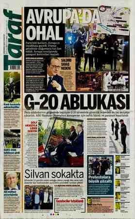 Taraf Gazetesi 15 Kasım 2015 kapağı
