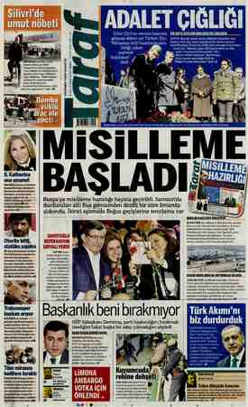 Taraf Gazetesi 6 Aralık 2015 kapağı