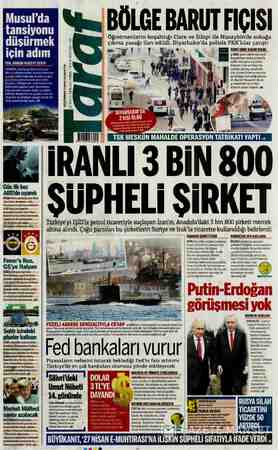 Taraf Gazetesi 15 Aralık 2015 kapağı