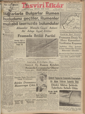 Tasviri Efkar Gazetesi 2 Temmuz 1940 kapağı