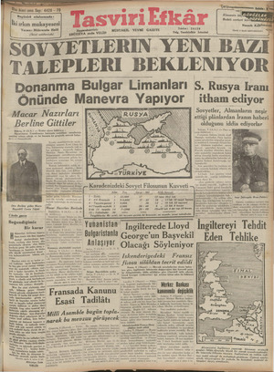 Tasviri Efkar Gazetesi July 10, 1940 kapağı