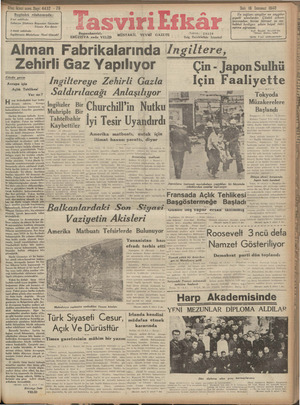 Tasviri Efkar Gazetesi July 16, 1940 kapağı