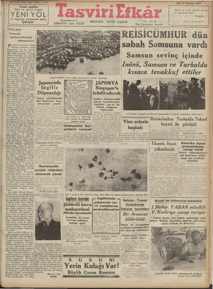 Tasviri Efkar Gazetesi August 13, 1940 kapağı