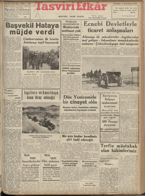 Tasviri Efkar Gazetesi 3 Ekim 1940 kapağı