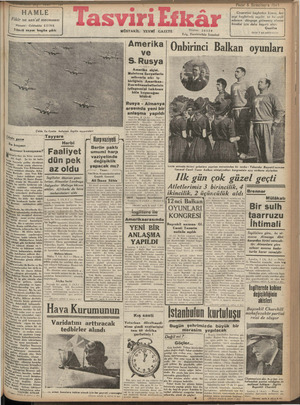 Tasviri Efkar Gazetesi 6 Ekim 1940 kapağı
