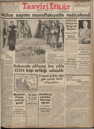 Tasviri Efkar Gazetesi 21 Ekim 1940 kapağı