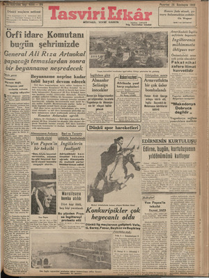 Tasviri Efkar Gazetesi 25 Kasım 1940 kapağı