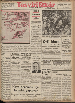Tasviri Efkar Gazetesi 20 Aralık 1940 kapağı