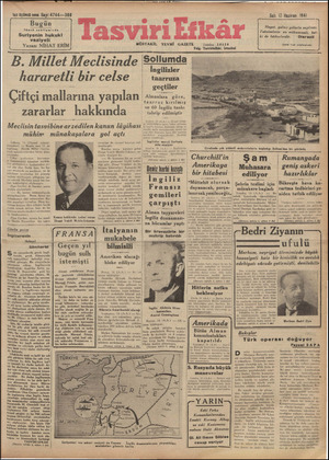 Tasviri Efkar Gazetesi 17 Haziran 1941 kapağı