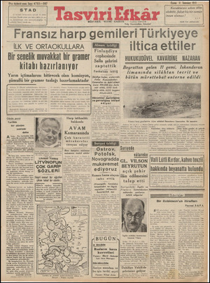 Tasviri Efkar Gazetesi 11 Temmuz 1941 kapağı