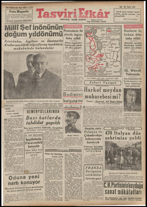  Salı 30 Eylül 1941 Foto Magazin Üztad Yahya Kemalin, saatlçr. ve man- zaralar isimli bir enfes yazım, nasıl mı!ymı_:ı oldum.