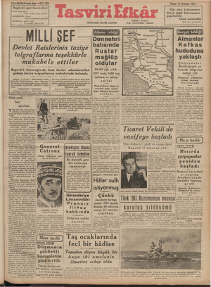 Tasviri Efkar Gazetesi 12 Temmuz 1942 kapağı
