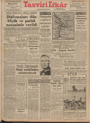 Tasviri Efkar Gazetesi 13 Temmuz 1942 kapağı