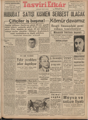Tasviri Efkar Gazetesi 16 Temmuz 1942 kapağı