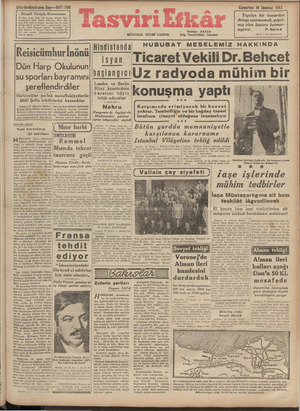 Tasviri Efkar Gazetesi 18 Temmuz 1942 kapağı