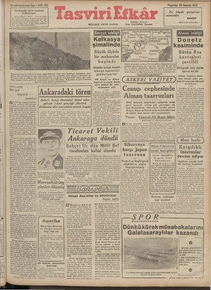 Tasviri Efkar Gazetesi 20 Temmuz 1942 kapağı