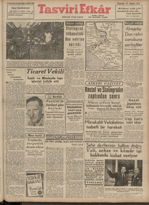 Tasviri Efkar Gazetesi 27 Temmuz 1942 kapağı