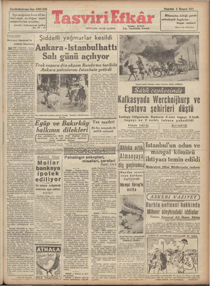Tasviri Efkar Gazetesi 5 Ekim 1942 kapağı