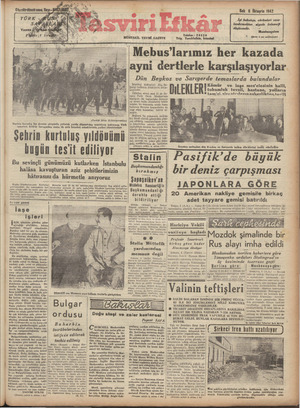 Tasviri Efkar Gazetesi 6 Ekim 1942 kapağı