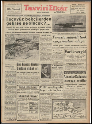 Tasviri Efkar Gazetesi 9 Aralık 1942 kapağı