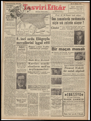 Tasviri Efkar Gazetesi 15 Aralık 1942 kapağı