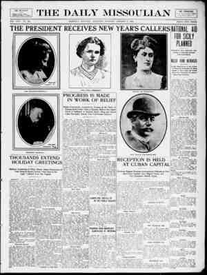 The Daily Missoulian Newspaper January 2, 1909 kapağı