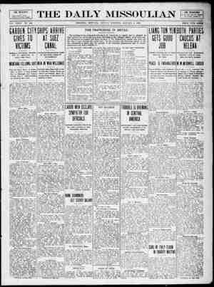 The Daily Missoulian Newspaper January 4, 1909 kapağı
