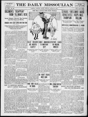 The Daily Missoulian Newspaper January 10, 1909 kapağı