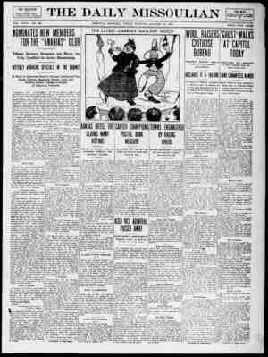 The Daily Missoulian Newspaper January 15, 1909 kapağı