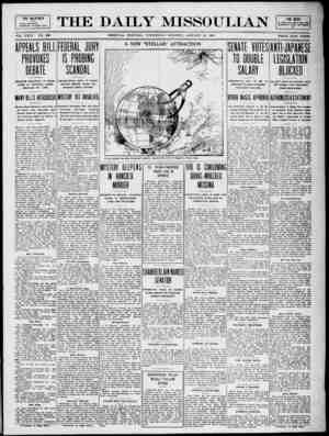 The Daily Missoulian Gazetesi 20 Ocak 1909 kapağı