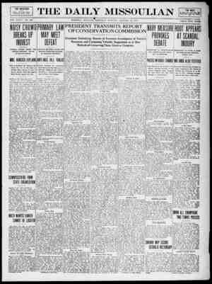 The Daily Missoulian Newspaper January 23, 1909 kapağı