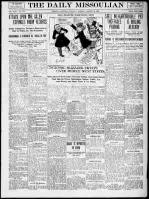 The Daily Missoulian Newspaper January 30, 1909 kapağı
