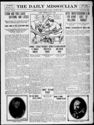 The Daily Missoulian Gazetesi 31 Ocak 1909 kapağı
