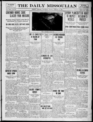 The Daily Missoulian Gazetesi 24 Şubat 1909 kapağı