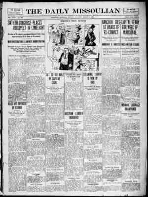 The Daily Missoulian Gazetesi 1 Mart 1909 kapağı