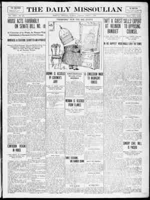 The Daily Missoulian Gazetesi 2 Mart 1909 kapağı