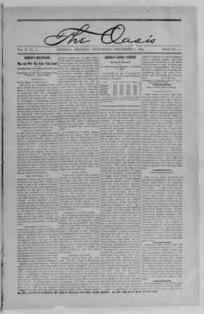 The Oasis Newspaper December 7, 1893 kapağı