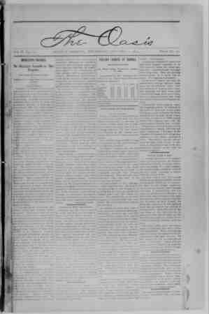 The Oasis Newspaper January 11, 1894 kapağı