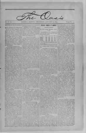 The Oasis Newspaper January 18, 1894 kapağı